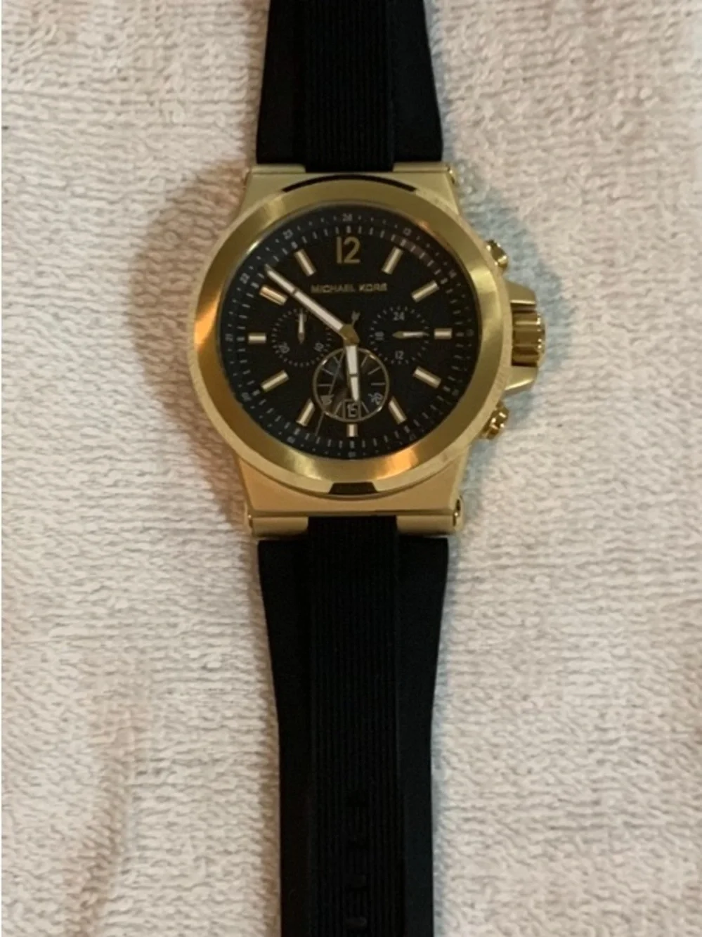 Michael Kors Gold and Black Men's Chronograph Watch